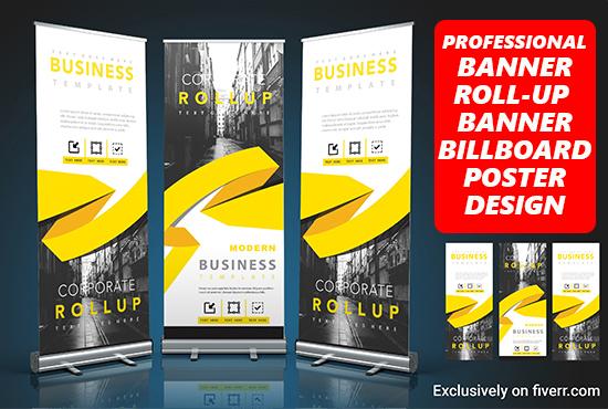 Design Any Banner, Cover, Billboard Or Roll Up