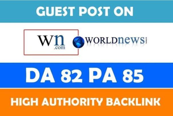 Write and Publish Article on WN Dot Com with 1 Backlink