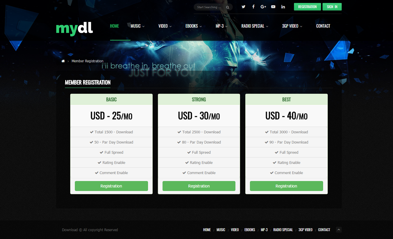 Content Download Portal