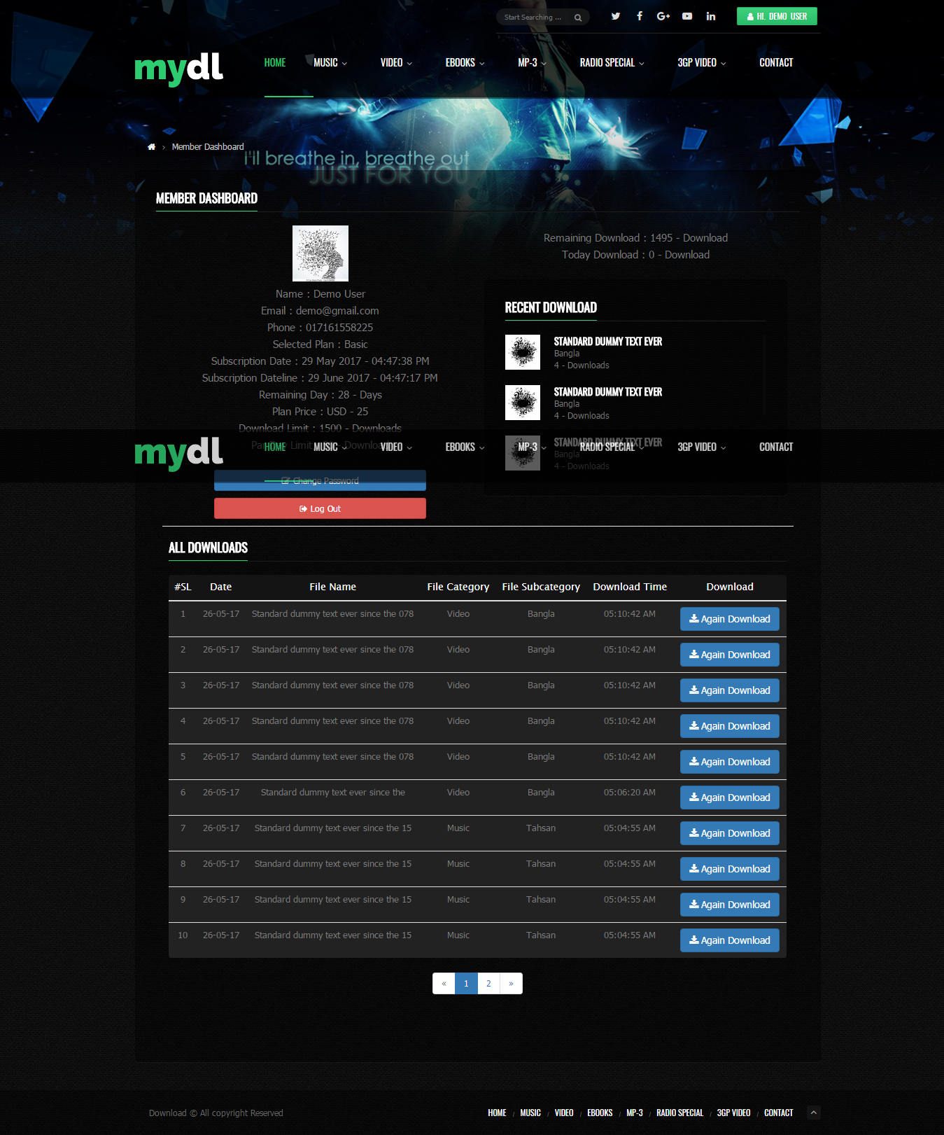 Content Download Portal