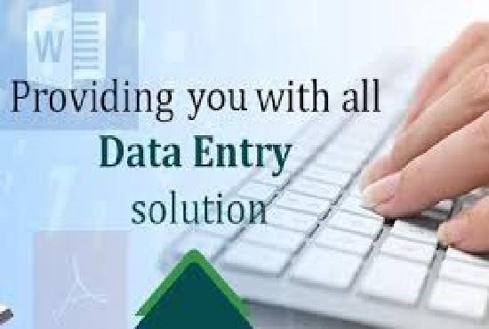 do data entry, data analysis, data mining and data analysis