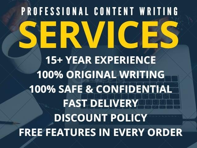 Premium Content Writing, High Quality Article, LSI Article, SEO Article, Blog, Essay Writing 1,000 Words