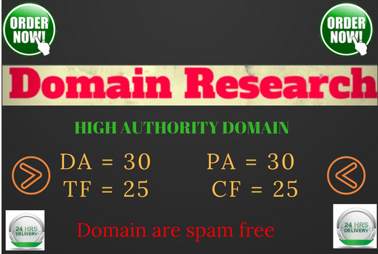  I will do expired domain research 