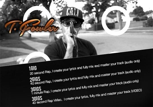 make you a Custom Music Video for your Social Marketing needs