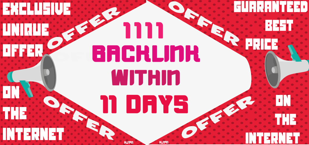 1111 Backlink With Organic Search Traffic , Article Submission , Ping , Indexer