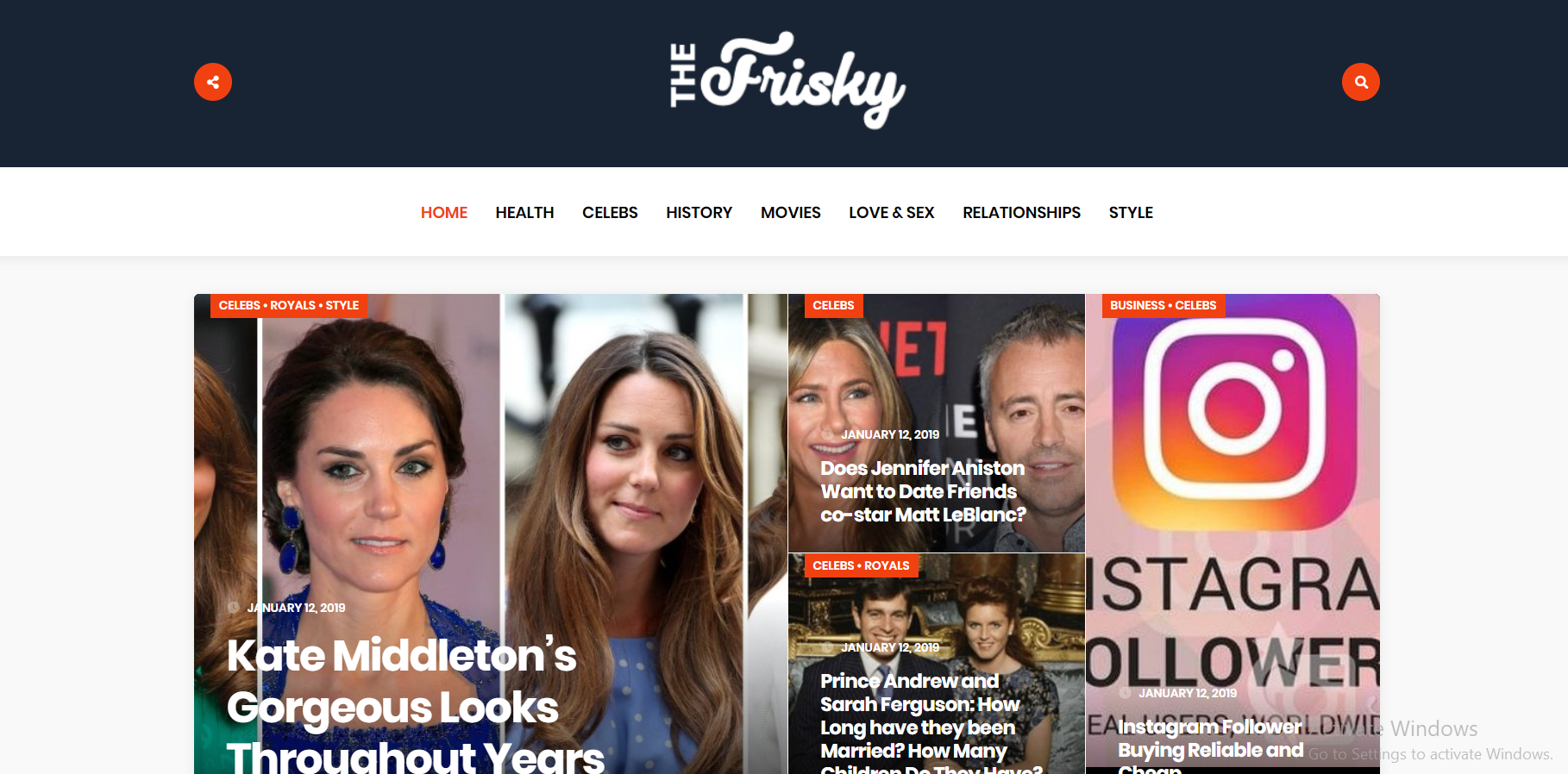 Publish a guest post for you on Thefrisky.com