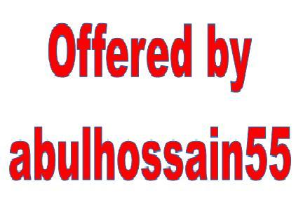 Instant Start & Fast Delivery  mostly within 3 hour offered by abulhossain55