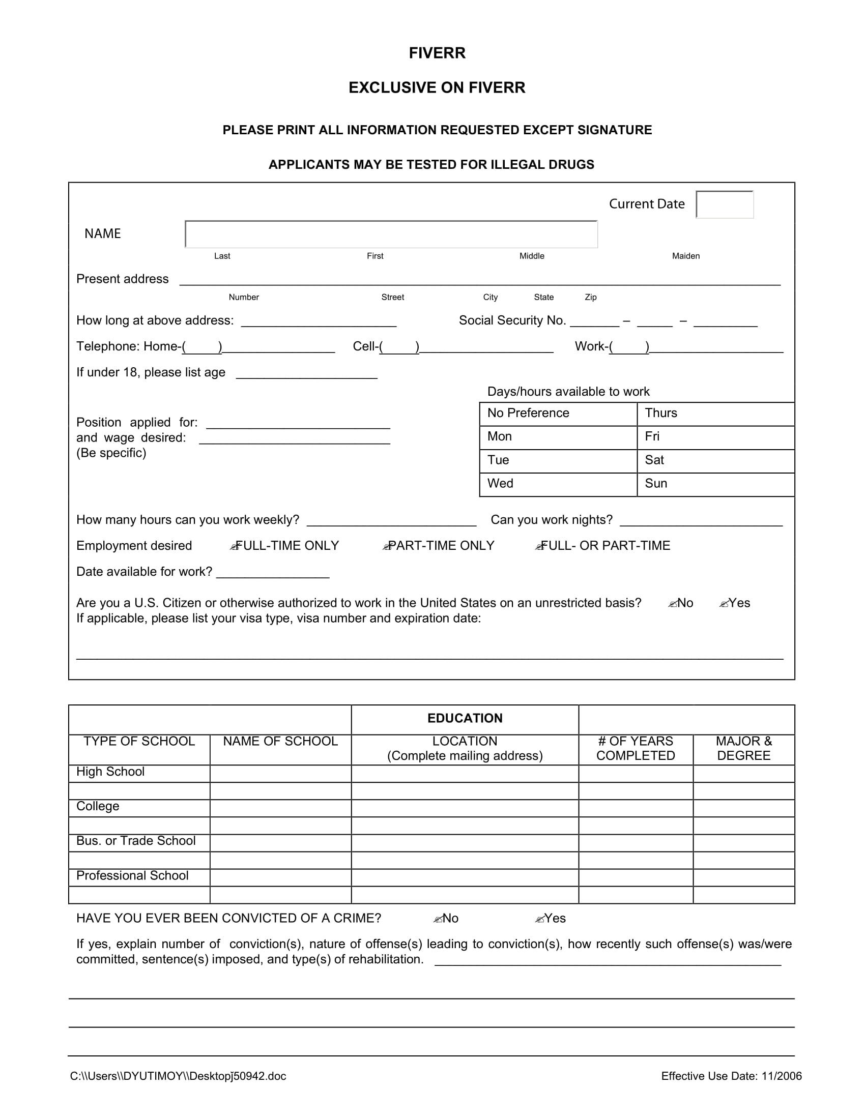 Create fillable PDF for your business