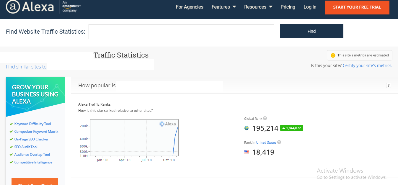 Improve USA alexa rank under 19k
