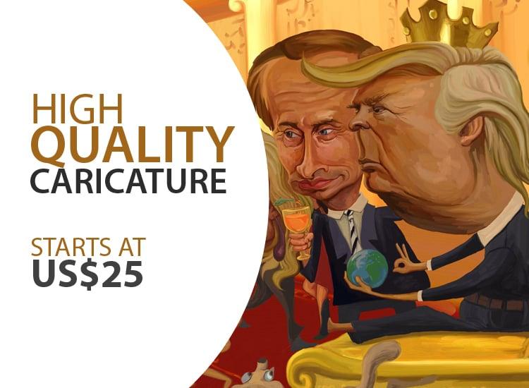 Caricature of people