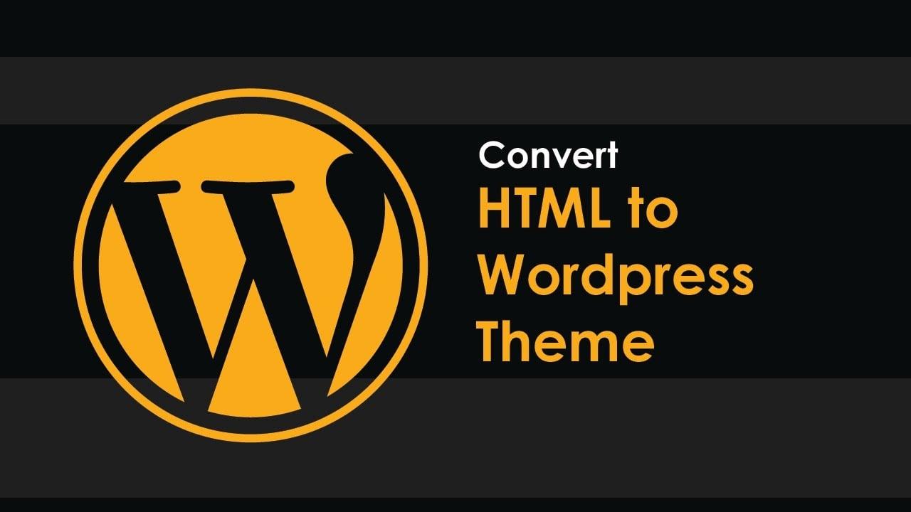 HTML to WordPress Convert