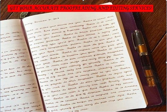 Proofreading, editing, reviewing and rewriting services.  