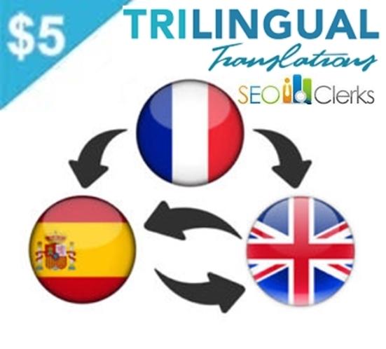 provide a professional English, French and Spanish translation