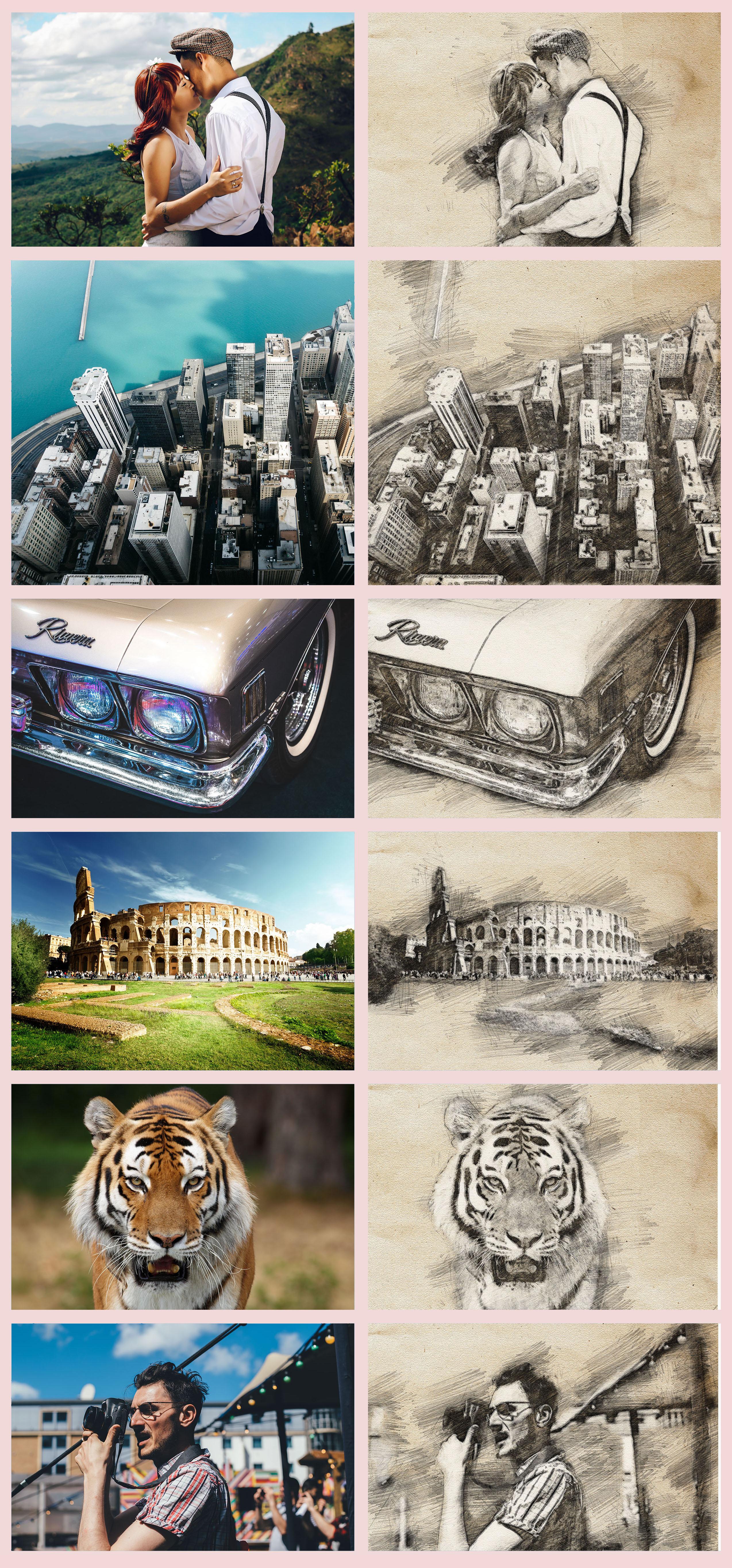 Convert Your Photo To Pencil Sketch - 5 Images