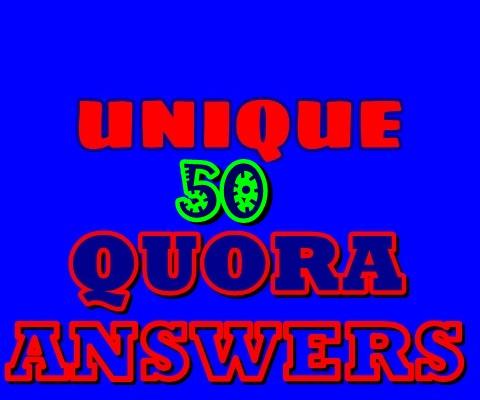 High Quality 50 Quora Answers For Backlink 