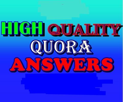 High Quality 50 Quora Answers For Backlink 