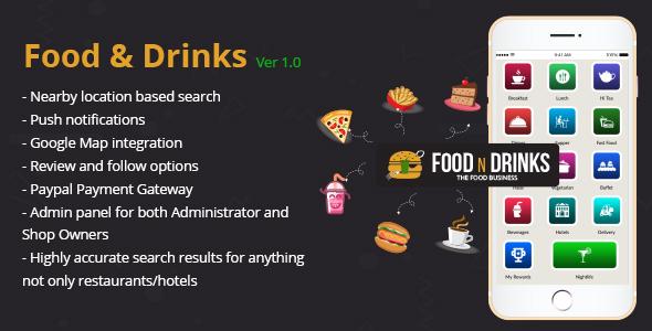 Hotels And Restaurants Finder App - Website & Native Android script