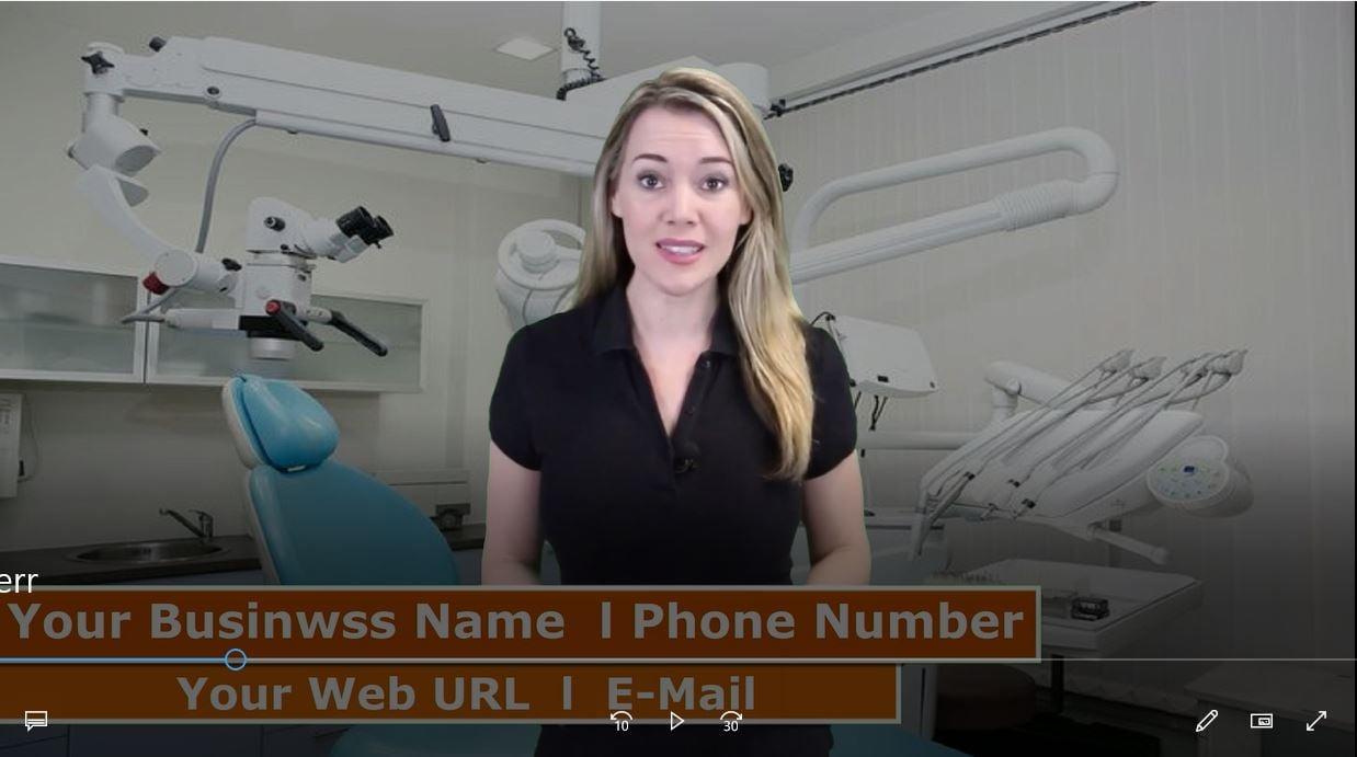  Provide Dentist Spokesperson promo video 