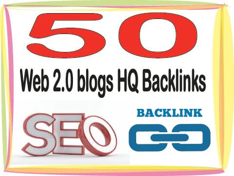 Rank your Site Alexa Rank with 50 Web 2.0 blogs Backlinks