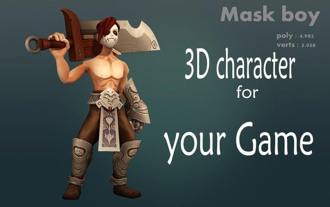 Design 3d charcter for your game 
