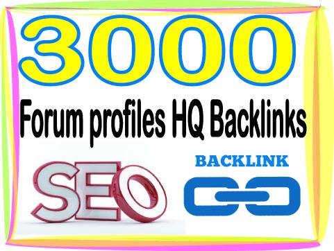 Create Over 3000 HQ PR Panda Safe Forum profiles Backlinks 