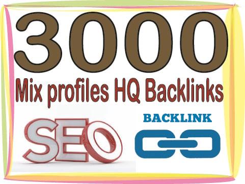 Get You 3000 HQ. Mix profiles  PR6 to PR9 Backlinks Boost SEO Ranking