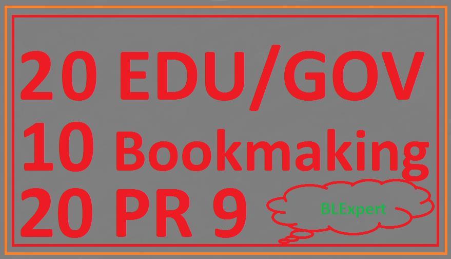 Skyrocket Your Google Rankings With High Authority Pr9 EDU/GOV,Bookmarking Seo Backlinks