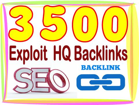 Build 3500 HQ PR Panda safe Contextual & Unique Exploit backlinks