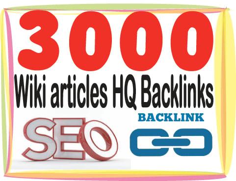 Rank On Google with 3000 Wiki articles Backlinks