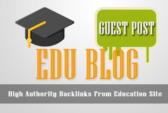 Boost Your Website With 10X High-Authority Edu Guest Post DA70-90+m [Limited Offer]