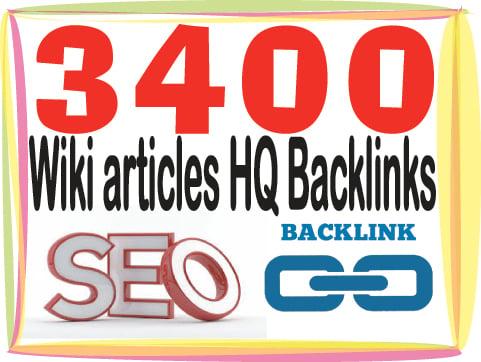 add you 3400 HQ PR Panda safe Wiki articles backlinks