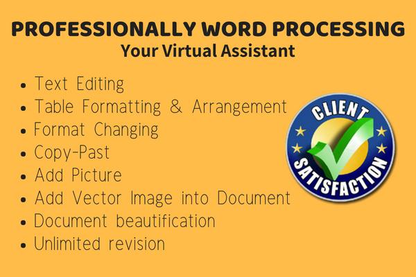 Professionally edit or format word document or Excel