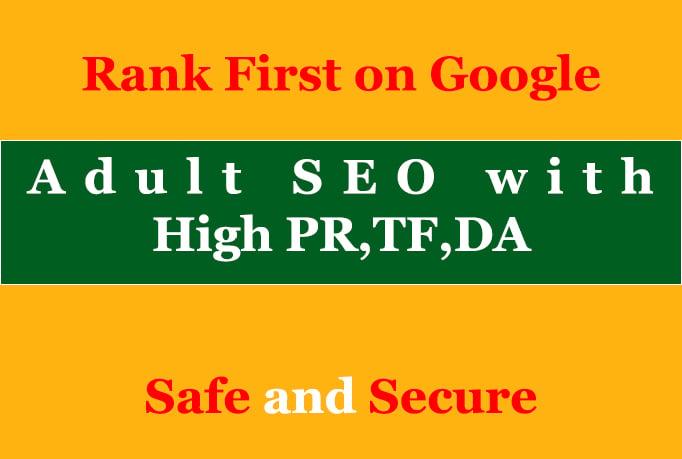 High PR DA adult seo backlinks with keyword related content 