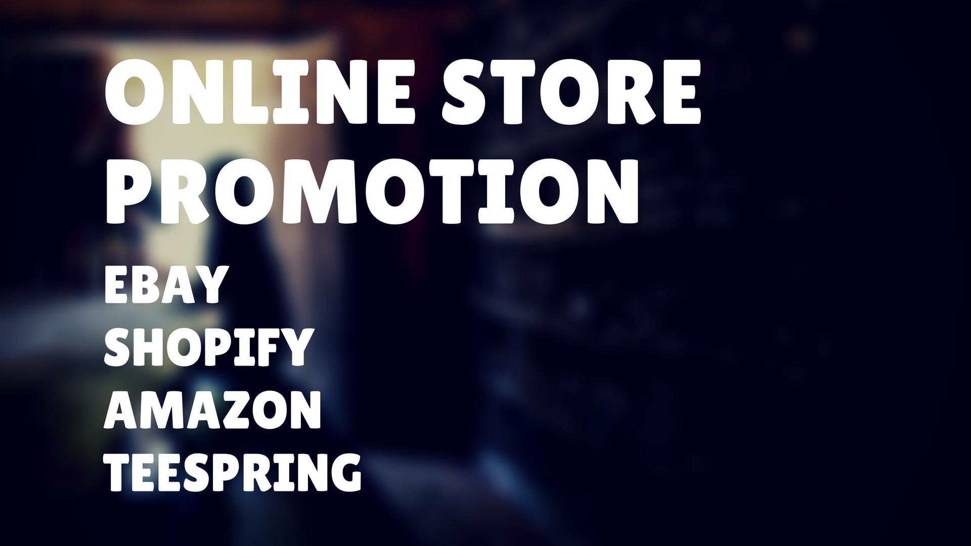 Seo Promotion Of Amazon, Shopify, Ebay And Teespring