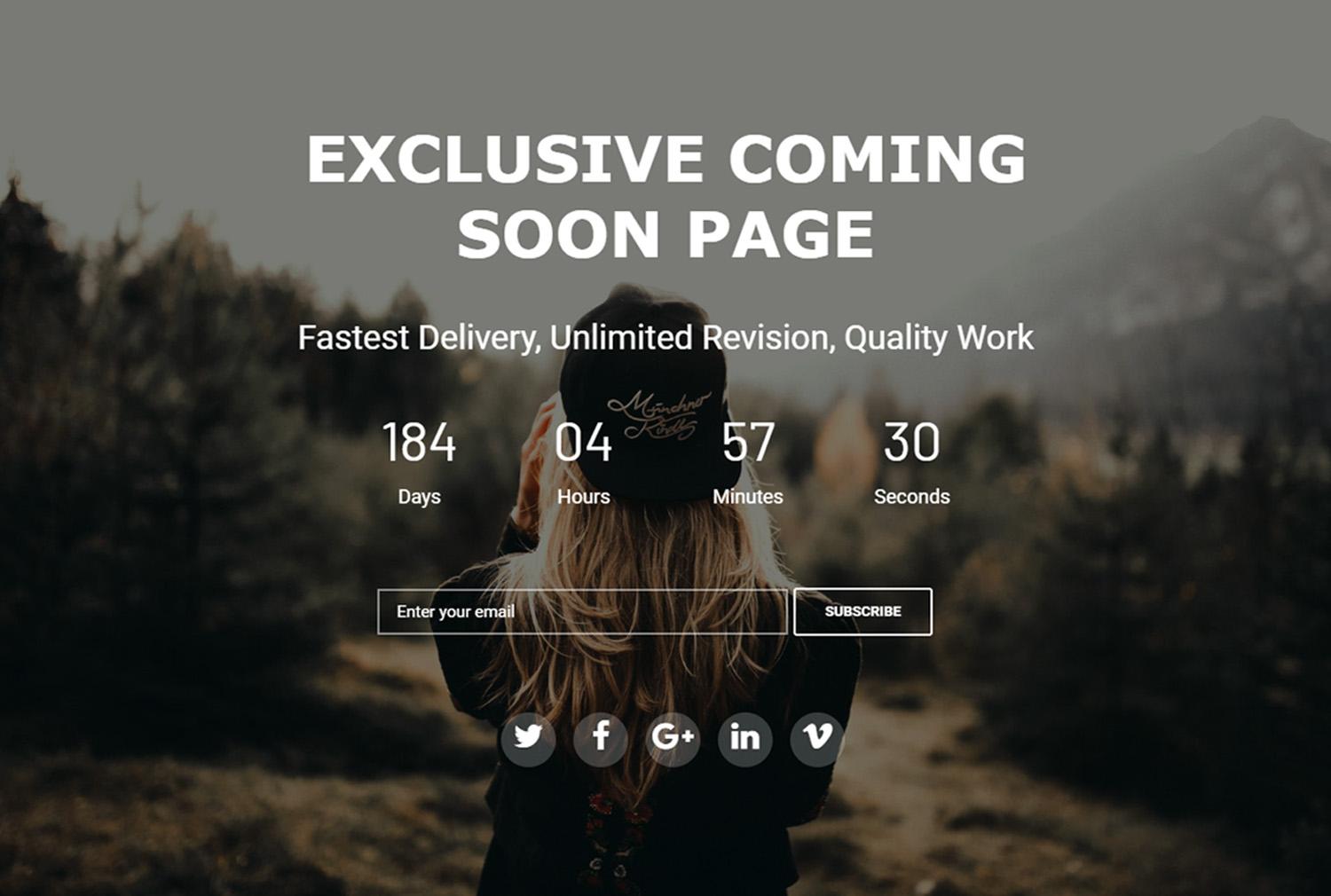 Creating  Product Oriented Landing Page Service