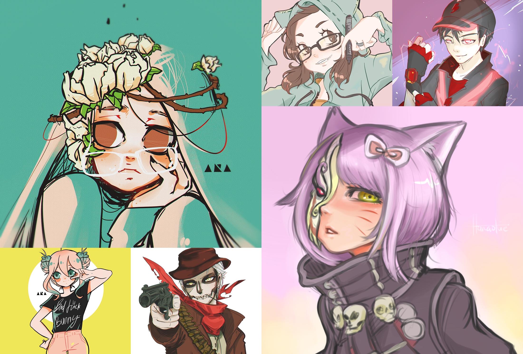 Drawing Headshot illustrations of your characters/OC