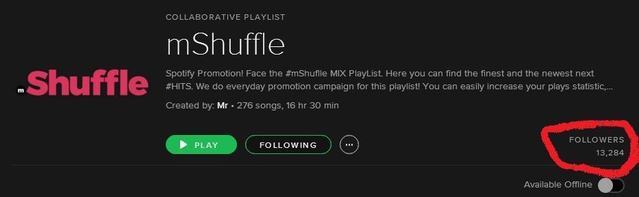 200+ Collaborative Spotify Playlists 86K followers