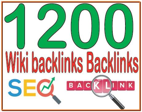 Get 1200 Wiki backlinks High PR4-PR7 Highly Authorized Google Dominating Backlinks