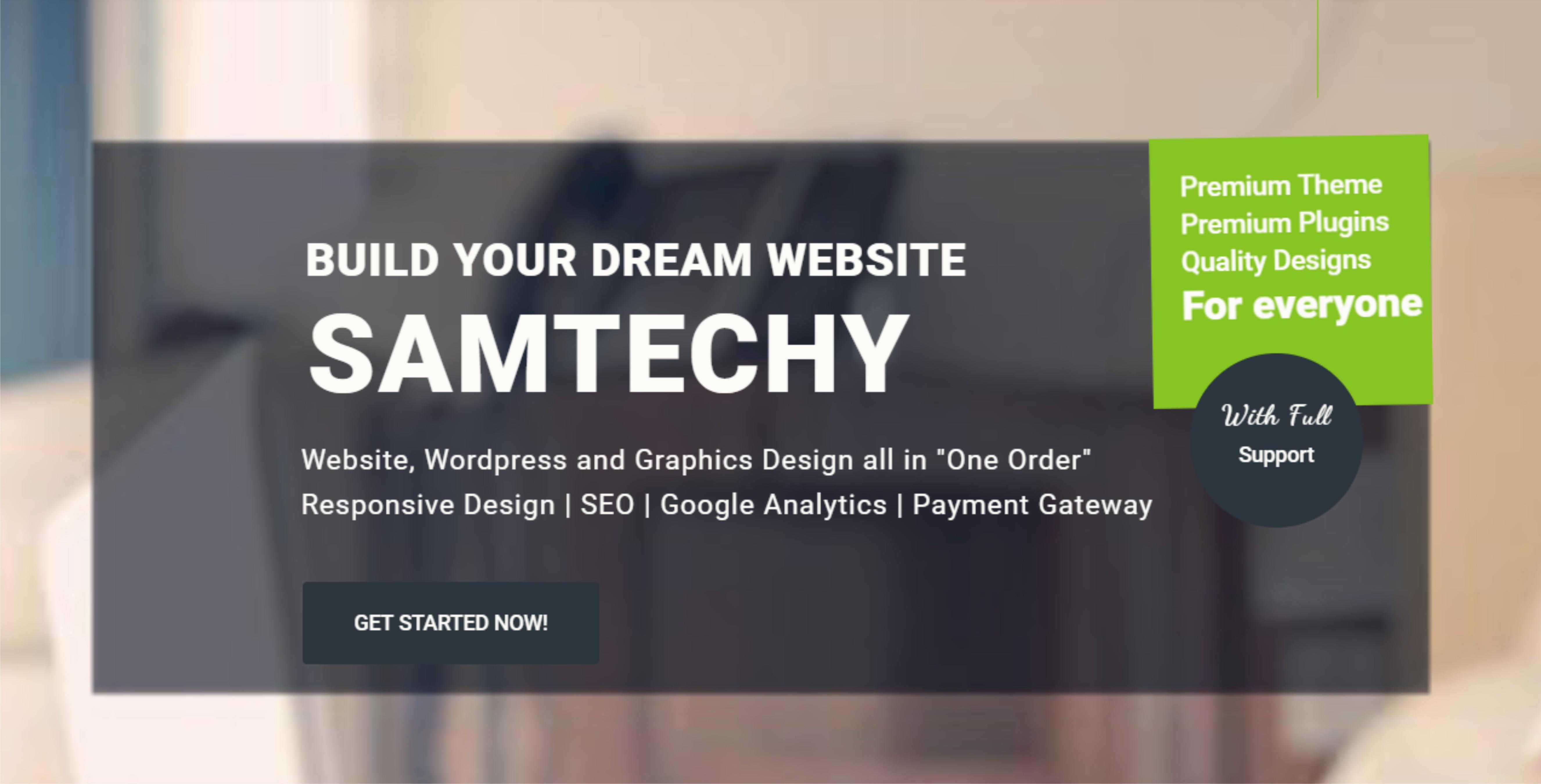  Samtechy Will Design A Professional Wordpress Website For You In 12 Hrs