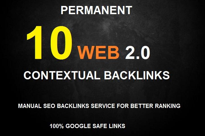 Create 10 High Da Contextual Backlinks,Web 2 0 Seo Service