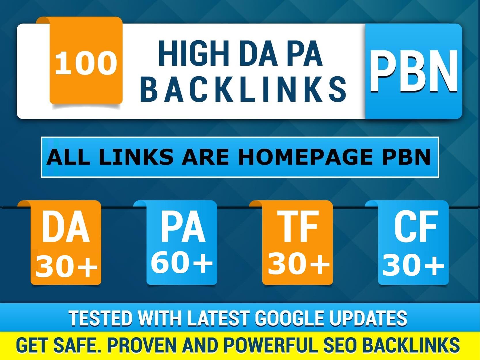 Build Upto 100 Permanent Pbn Links Of Tf 30 And Da 40 for google rank