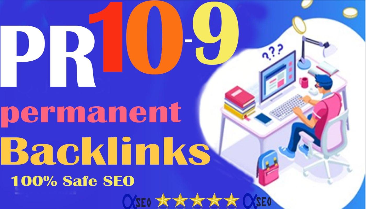 Limited Offer! PR10-9 Safe SEO 90+ DA 30 Backlinks Drive to your Google rank