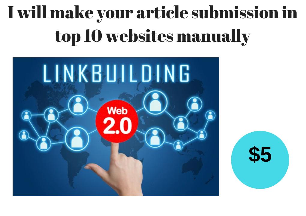 Submit your article in top 10 websites
