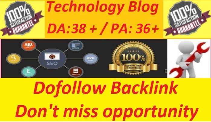  Write and guest post on Tech blog with dofollow link