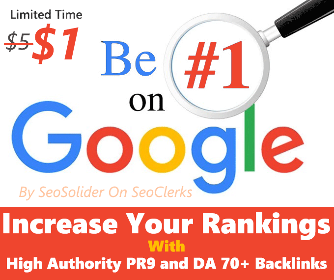 DA 70+ High Authority Backlinks From PR9