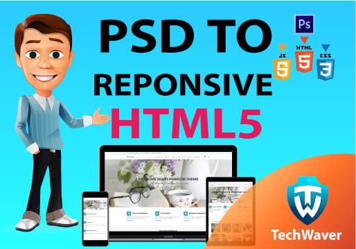 Convert your PSD To HTML With Bootstrap Responsive 