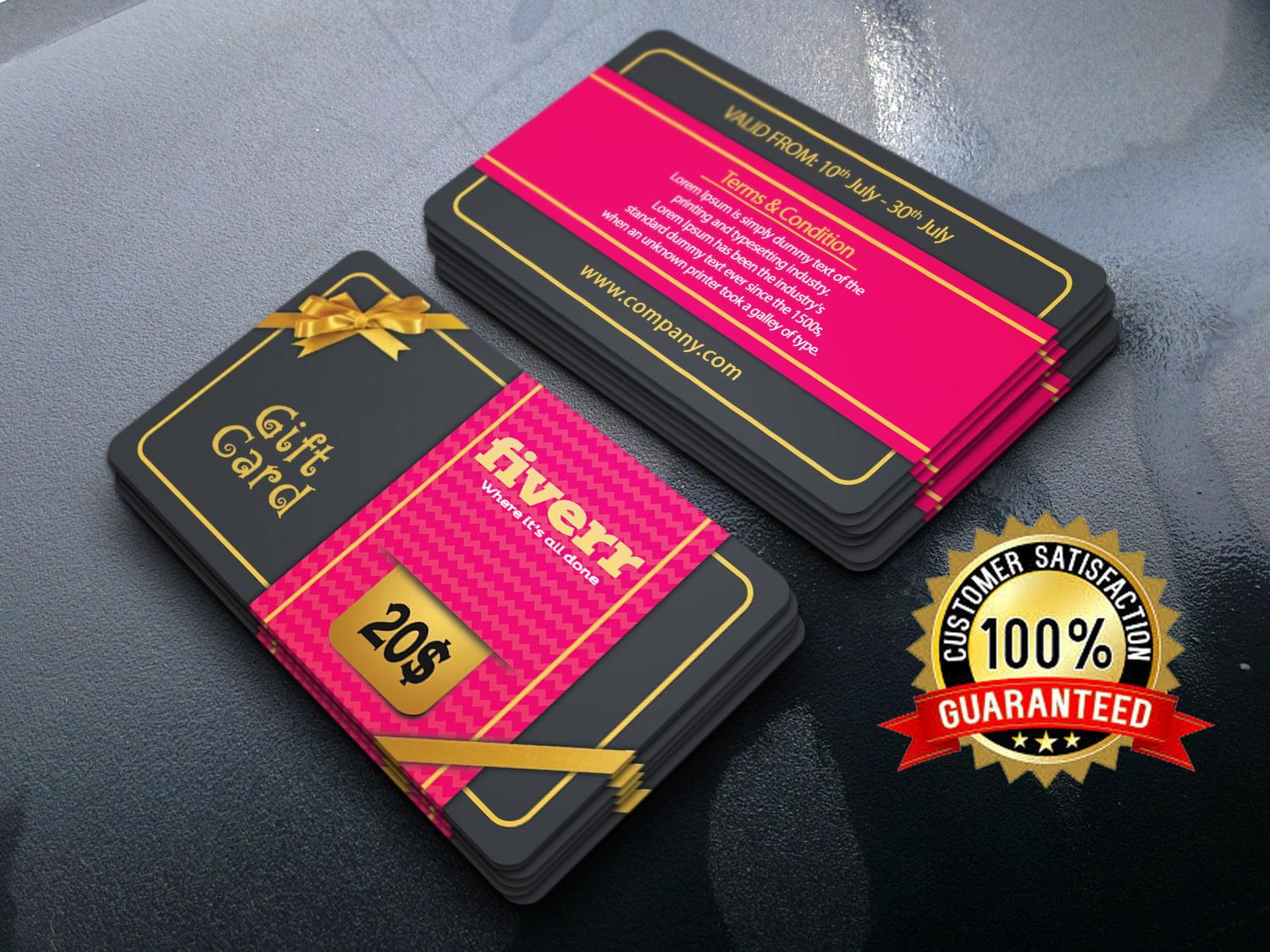 Design Loyalty, Gift Card, Amazon, Shopify Cards And Vouchers