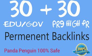 Do 60 Powerful Edu Gov, Pr9 High Da Backlinks For SEO