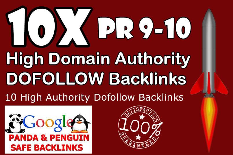 50 Dofollow Backinks from High Authority sites Improve and Rank Higher in the SERPS