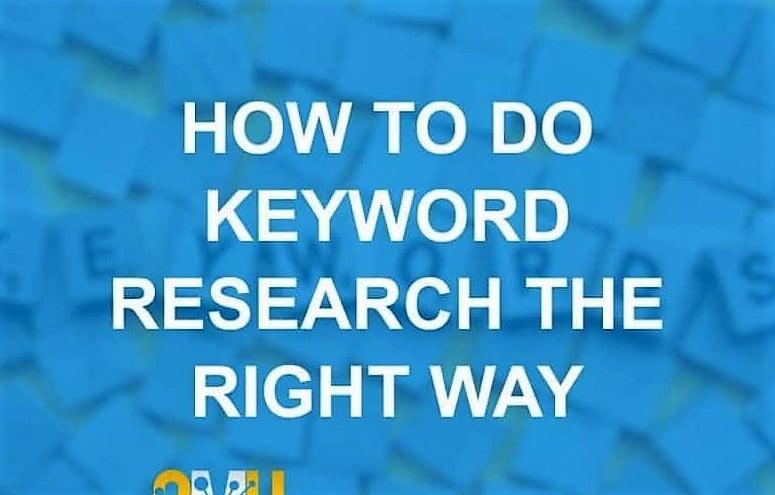 do keyword research and competitor analysis for your target